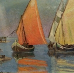 1909 Bocca d'Arno, (olio su cartone cm 35x46)