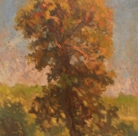 1924 Albero (olio su cartone cm 36x27,5)